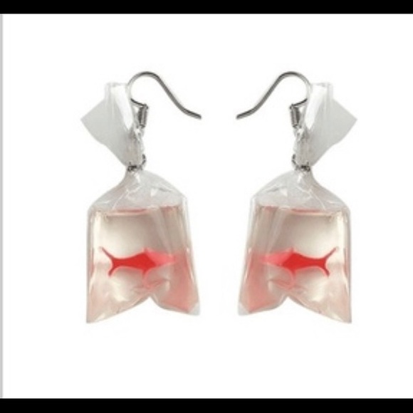 Jewelry - 3/$15 New never worn funny and cute fish earrings